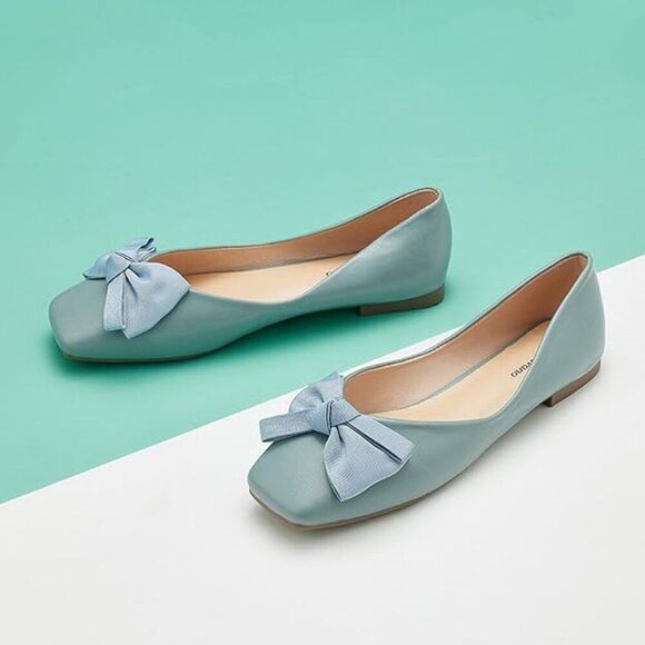 NIB. C.Paravano Women's Flats. Size 6.5. Baby Blue. - Picture 5 of 5